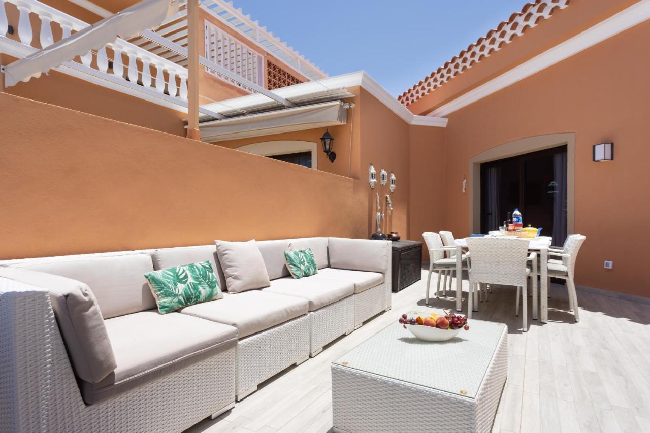 Exclusive Attic Las Vistas 3 With Breathtaking Sea View, Only 100 M To The Sea, Heated Pool, Aircon, Wifi Arona  Dış mekan fotoğraf